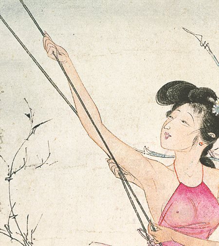 富阳-胡也佛的仕女画和最知名的金瓶梅秘戏图